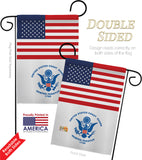 US Coast Guard - Military Americana Vertical Impressions Decorative Flags HG140734 Made In USA