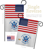 US Coast Guard - Military Americana Vertical Impressions Decorative Flags HG140734 Made In USA