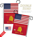US Marine Bull Dogs - Military Americana Vertical Impressions Decorative Flags HG140735 Made In USA