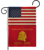 US Marine Bull Dogs - Military Americana Vertical Impressions Decorative Flags HG140735 Made In USA