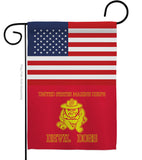 US Marine Bull Dogs - Military Americana Vertical Impressions Decorative Flags HG140735 Made In USA