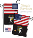 US 101st. Airborne - Military Americana Vertical Impressions Decorative Flags HG140737 Made In USA