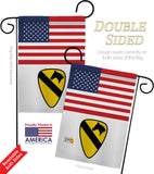 US 1st Cavalry - Military Americana Vertical Impressions Decorative Flags HG140739 Made In USA