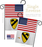 US 1st Cavalry - Military Americana Vertical Impressions Decorative Flags HG140739 Made In USA