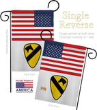 US 1st Cavalry - Military Americana Vertical Impressions Decorative Flags HG140739 Made In USA