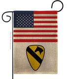 US 1st Cavalry - Military Americana Vertical Impressions Decorative Flags HG140739 Made In USA