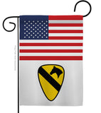 US 1st Cavalry - Military Americana Vertical Impressions Decorative Flags HG140739 Made In USA