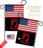 US Red POW/MIA - Military Americana Vertical Impressions Decorative Flags HG140742 Made In USA