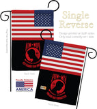 US Red POW/MIA - Military Americana Vertical Impressions Decorative Flags HG140742 Made In USA