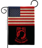 US Red POW/MIA - Military Americana Vertical Impressions Decorative Flags HG140742 Made In USA