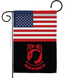 US Red POW/MIA - Military Americana Vertical Impressions Decorative Flags HG140742 Made In USA