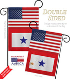 US Blue Star - Military Americana Vertical Impressions Decorative Flags HG140743 Made In USA