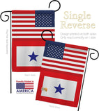 US Blue Star - Military Americana Vertical Impressions Decorative Flags HG140743 Made In USA