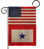 US Blue Star - Military Americana Vertical Impressions Decorative Flags HG140743 Made In USA