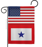 US Blue Star - Military Americana Vertical Impressions Decorative Flags HG140743 Made In USA