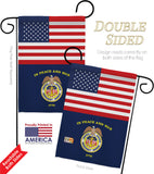 US Merchant Marine - Military Americana Vertical Impressions Decorative Flags HG140745 Made In USA