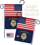 US Merchant Marine - Military Americana Vertical Impressions Decorative Flags HG140745 Made In USA