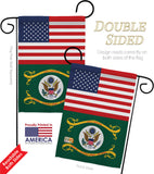 US Retired Army - Military Americana Vertical Impressions Decorative Flags HG140747 Made In USA