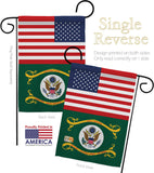 US Retired Army - Military Americana Vertical Impressions Decorative Flags HG140747 Made In USA