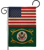 US Retired Army - Military Americana Vertical Impressions Decorative Flags HG140747 Made In USA