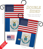 US Retired Air Force - Military Americana Vertical Impressions Decorative Flags HG140748 Made In USA