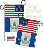 US Retired Air Force - Military Americana Vertical Impressions Decorative Flags HG140748 Made In USA