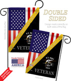 Home of US Navy - Military Americana Vertical Impressions Decorative Flags HG140888 Made In USA