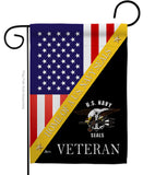 Home of US Navy - Military Americana Vertical Impressions Decorative Flags HG140888 Made In USA