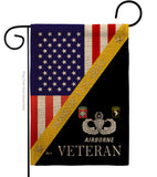 Home of US Airborne - Military Americana Vertical Impressions Decorative Flags HG140890 Made In USA