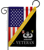 Home of US Airborne - Military Americana Vertical Impressions Decorative Flags HG140890 Made In USA