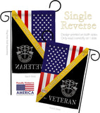 Home of De Opppresso Liber - Military Americana Vertical Impressions Decorative Flags HG140897 Made In USA