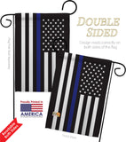 Thin Blue Line - Military Americana Vertical Impressions Decorative Flags HG140914 Made In USA