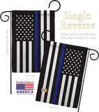 Thin Blue Line - Military Americana Vertical Impressions Decorative Flags HG140914 Made In USA