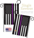 US Thin Purple Line - Military Americana Vertical Impressions Decorative Flags HG140922 Made In USA