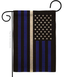 US Thin White Line - Military Americana Vertical Impressions Decorative Flags HG140924 Made In USA