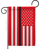 US Thin Black Line - Military Americana Vertical Impressions Decorative Flags HG140925 Made In USA