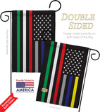 US First Responders Line - Military Americana Vertical Impressions Decorative Flags HG140927 Made In USA