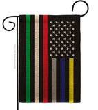 US First Responders Line - Military Americana Vertical Impressions Decorative Flags HG140927 Made In USA