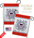 US Coast Guard - Military Americana Vertical Impressions Decorative Flags HG170032 Made In USA