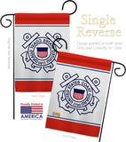 US Coast Guard - Military Americana Vertical Impressions Decorative Flags HG170032 Made In USA