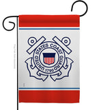 US Coast Guard - Military Americana Vertical Impressions Decorative Flags HG170032 Made In USA