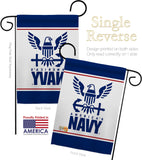 America Navy - Military Americana Vertical Impressions Decorative Flags HG170033 Made In USA