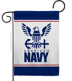 America Navy - Military Americana Vertical Impressions Decorative Flags HG170033 Made In USA