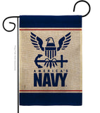 America Navy - Military Americana Vertical Impressions Decorative Flags HG170033 Made In USA