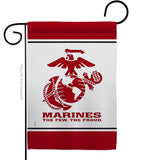 US Marine Corps - Military Americana Vertical Impressions Decorative Flags HG170035 Made In USA