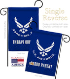 Proud Air Force Parent - Military Americana Vertical Impressions Decorative Flags HG170039 Made In USA