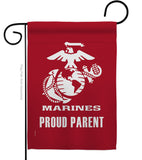 Proud Marine Parent - Military Americana Vertical Impressions Decorative Flags HG170040 Made In USA