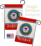 Coast Guard Veteran - Military Americana Vertical Impressions Decorative Flags HG170042 Made In USA