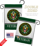 Army Veteran - Military Americana Vertical Impressions Decorative Flags HG170043 Made In USA