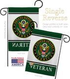 Army Veteran - Military Americana Vertical Impressions Decorative Flags HG170043 Made In USA